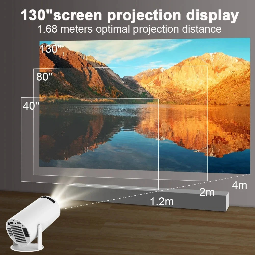 NanoVision Mini Projector 4K 1080P Support